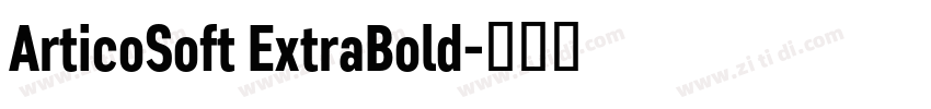 ArticoSoft ExtraBold字体转换